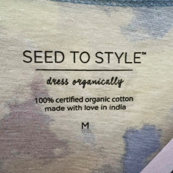 Tie Dye Long Sleeve Shirt Seed to Style size Medium - Picture 2 of 2